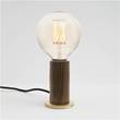 Tala Gaia 2200K LED Bulb with Touch Table Lamp in Walnut Knuckle