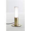 Il Fanale Etoile White Glass Table Lamp with Metal Base in Natural Brass