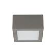 Linea Light Box SQ Small 4000K LED Ceiling Light in Beton Dark Gery