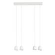 Linea Light Minion P4 Flood Four-Light LED Bar Pendant in White