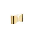 Flos Foglio Up & Down LED Wall Light with Organic Curved Shaped Steel in Gold 22K