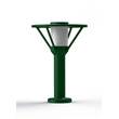 Roger Pradier Bermude Frosted Glass Ground Light with White Reflector in Fir Green