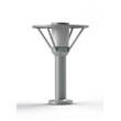 Roger Pradier Bermude Frosted Glass Ground Light with White Reflector in Silk Grey
