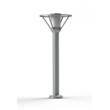 Roger Pradier Bermude Small Frosted Glass Bollard with White Reflector in Silk Grey