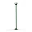 Roger Pradier Bermude Large Frosted Glass Lamp Post with Single Head Diffuser in Silk Grey