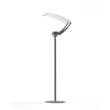 Roger Pradier Equix Steel Base LED Lamp Post with Telescopic Pole & Toughened Glass Diffuser in Silk Grey