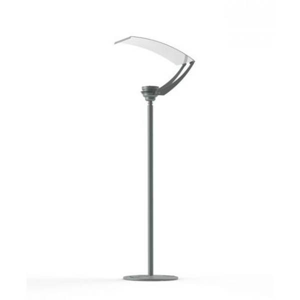 Roger Pradier Equix Steel Base LED Lamp Post with Telescopic Pole & Toughened Glass Diffuser