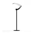 Roger Pradier Equix Steel Base LED Lamp Post with Telescopic Pole & Toughened Glass Diffuser in Black Grey
