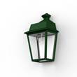 Roger Pradier Place des Vosges 1 Evolution Clear Glass E27 Wall Light in Racing Green