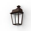 Roger Pradier Place des Vosges 1 Evolution Clear Glass E27 Wall Light in Old Rustic