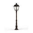 Roger Pradier Place des Vosges 1 Evolution Medium Clear Glass Lamp Post with Four-Sided Lantern in Old Rustic