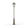Roger Pradier Place des Vosges 1 Evolution Extra-Large Clear Glass Lamp Post with Minimalist lines style lantern in Sandstone