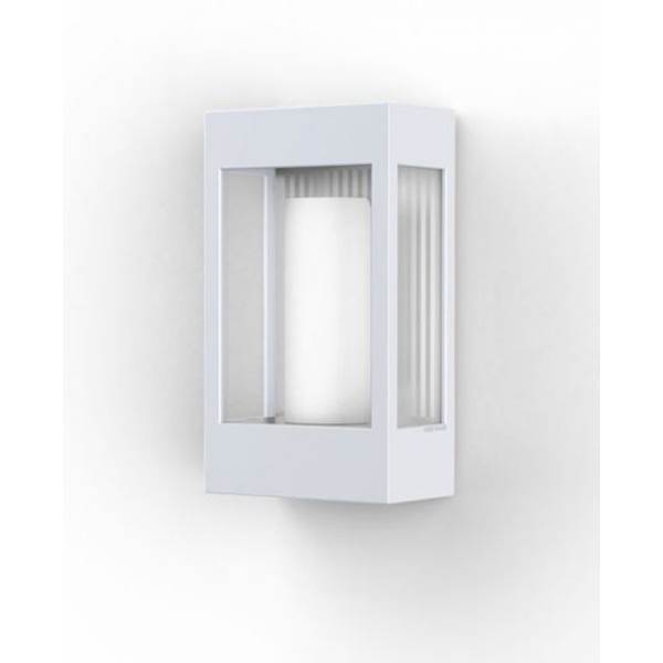 Roger Pradier Brick Clear Glass Decorative Wall Light with Polycarbonate Removable Bulb Cover