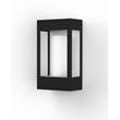 Roger Pradier Brick Clear Glass Decorative Wall Light with Polycarbonate Removable Bulb Cover in Dark Grey