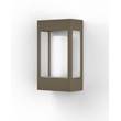 Roger Pradier Brick Clear Glass Decorative Wall Light with Polycarbonate Removable Bulb Cover in Sandstone