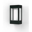 Roger Pradier Brick Clear Glass Decorative Wall Light with Polycarbonate Removable Bulb Cover in Slate Grey