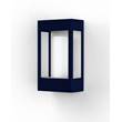 Roger Pradier Brick Clear Glass Decorative Wall Light with Polycarbonate Removable Bulb Cover in Steel Blue