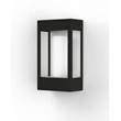 Roger Pradier Brick Clear Glass Decorative Wall Light with Polycarbonate Removable Bulb Cover in Black Grey