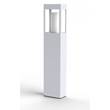 Roger Pradier Brick Large Clear Glass Bollard with Removable Bulb Cover in White