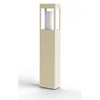 Roger Pradier Brick Large Clear Glass Bollard with Removable Bulb Cover in Limestone