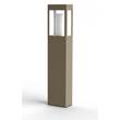 Roger Pradier Brick Large Clear Glass Bollard with Removable Bulb Cover in Sandstone