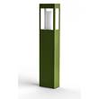 Roger Pradier Brick Large Clear Glass Bollard with Removable Bulb Cover in Fern Green