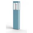 Roger Pradier Brick Large Clear Glass Bollard with Removable Bulb Cover in Blue