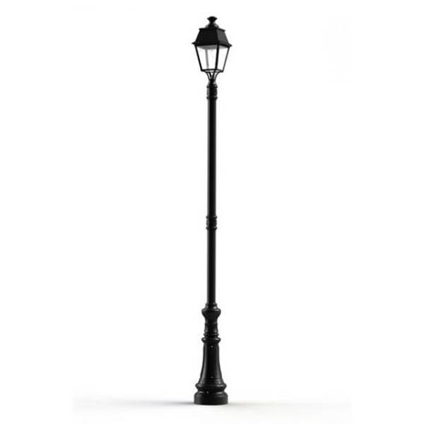 Roger Pradier Avenue 4 Large Clear Glass E27 Street Lamp with Four-Sided Lantern