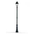 Roger Pradier Avenue 4 Large Clear Glass E27 Street Lamp with Four-Sided Lantern in Green Patina