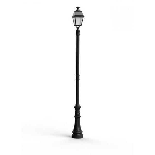 Roger Pradier Avenue 4 Large Clear Glass 35W 3000K LED Street Lamp with Four-Sided Lantern