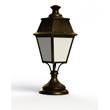 Roger Pradier Avenue 4 Model 6 Opal Glass Glass Padestal with Four-Sided Lantern in Gold Patina