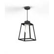 Roger Pradier Lampiok Model 3 Medium Clear Glass Lantern with minimalist lines style frame in Black Grey