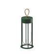 Flos In Vitro 2700K Outdoor Unplugged Portable Light in Forest Green