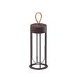 Flos In Vitro 3000K Outdoor Unplugged Portable Light in Deep Brown