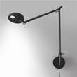 Artemide Demetra 3000K LED Wall Light with Wall Support in Anthracite Grey