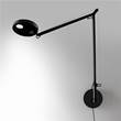 Artemide Demetra 3000K LED Wall Light with Wall Support in Opaque Black