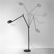 Artemide Demetra 2700K LED Floor Lamp with Floor Support in Opaque Black