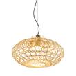 Terzani G.R.A LED Oval Pendant in Gold Leaf