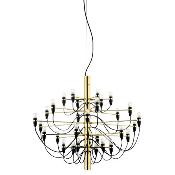 Flos 2097 30-Light Chandelier with Muti-Arm, Steel Central Structure