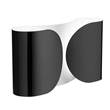 Flos Foglio Up & Down LED Wall Light with Organic Curved Shaped Steel in Black