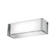Flos On The Rocks Transparent Glass Wall Light with Internal Opal Glass Diffuser in Opal