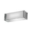 Flos On The Rocks Transparent Glass Wall Light with Internal Opal Glass Diffuser in Silver