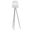 Flos Rosy Angelis Floor Lamp with Glass Shade in Mahogany