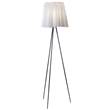 Flos Rosy Angelis Floor Lamp with Glass Shade in Grey