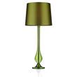Dar Dillon Table Lamp Complete Smoked Glass  in Green