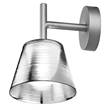 Flos Romeo Babe K W Downward Decorative Wall Light with Painted Die-cast Aluminium Diffuser in Aluminized Silver