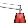Flos Archimoon Adjustable Arm Table Task Lamp with Die-Cast Aluminium Support in Red