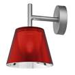Flos Romeo Babe K W Downward Decorative Wall Light with Painted Die-cast Aluminium Diffuser in Red