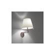 Artemide Melampo Wall Lamp with Switch in Sliver Grey