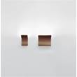 Artemide Cuma 10 Small White Decorative LED Wall Light with Painted Aluminium Structure in Gold